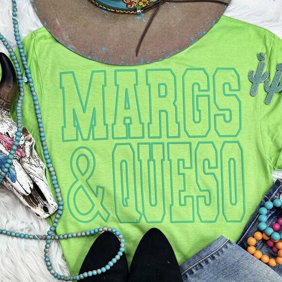 Hand Crafted Tops - Margs & Queso Puff Shirt